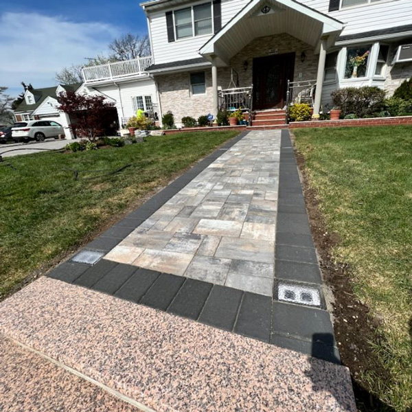 Stone entrance to home